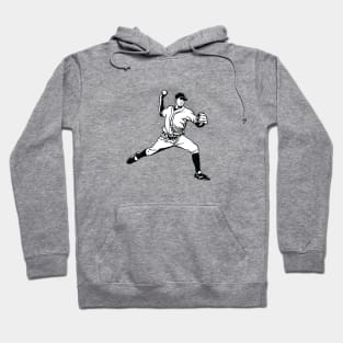 Baseball Pitcher Retro Hoodie